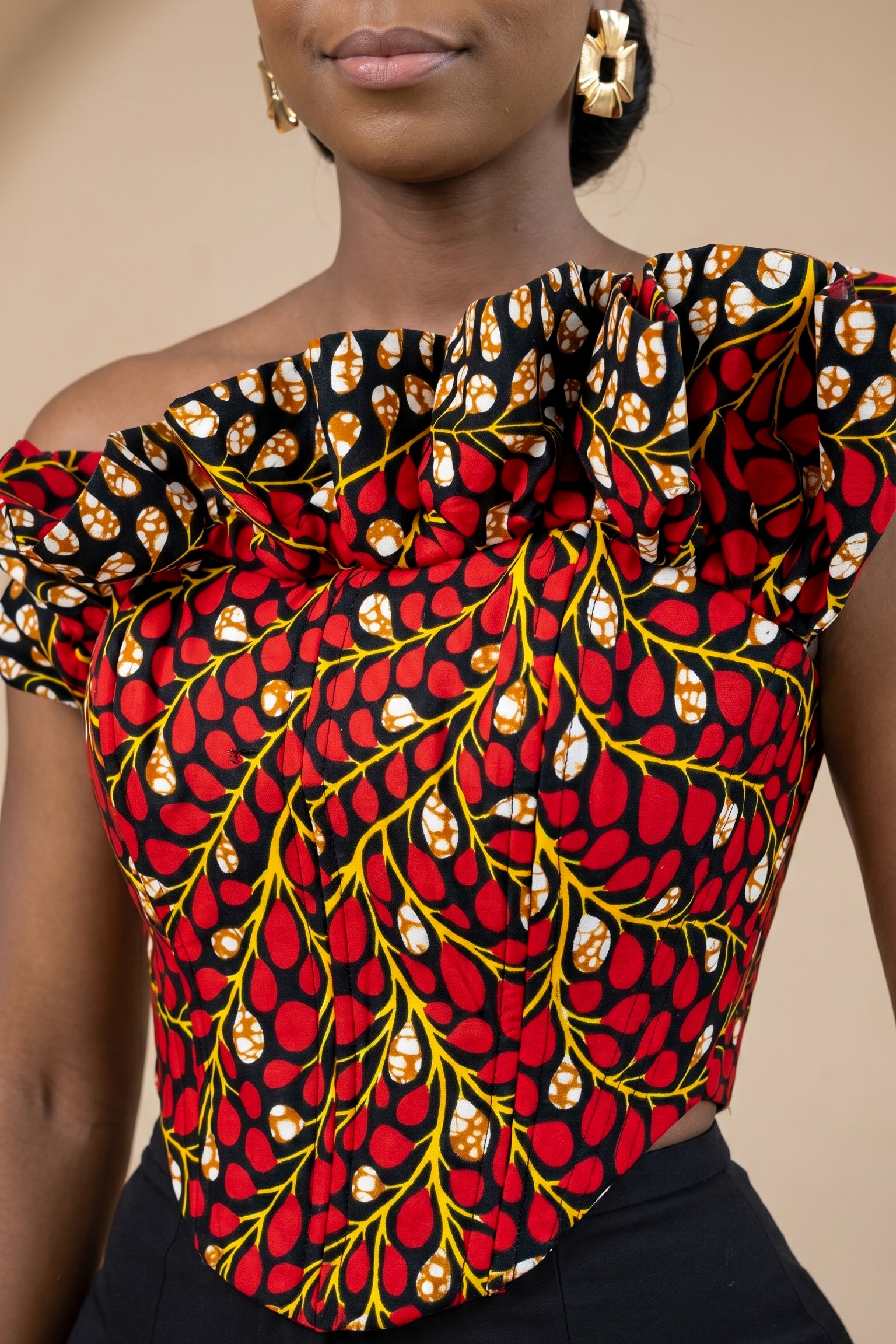Ariselle Ruffle Corset Top