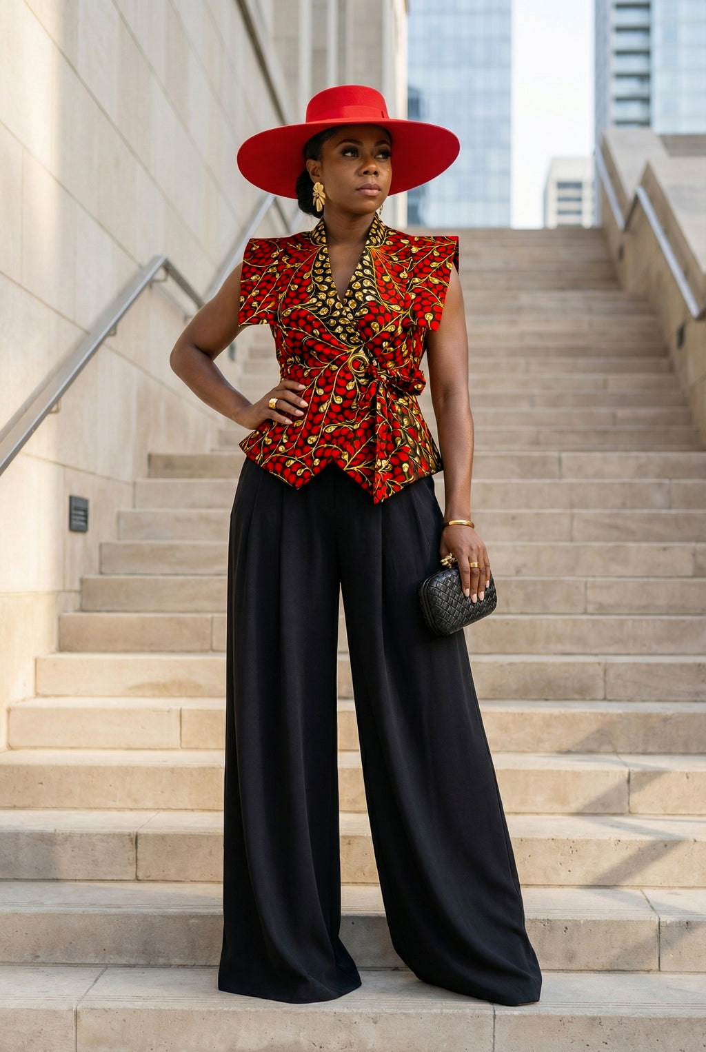 Ariselle Wrap Sleeveless Jacket