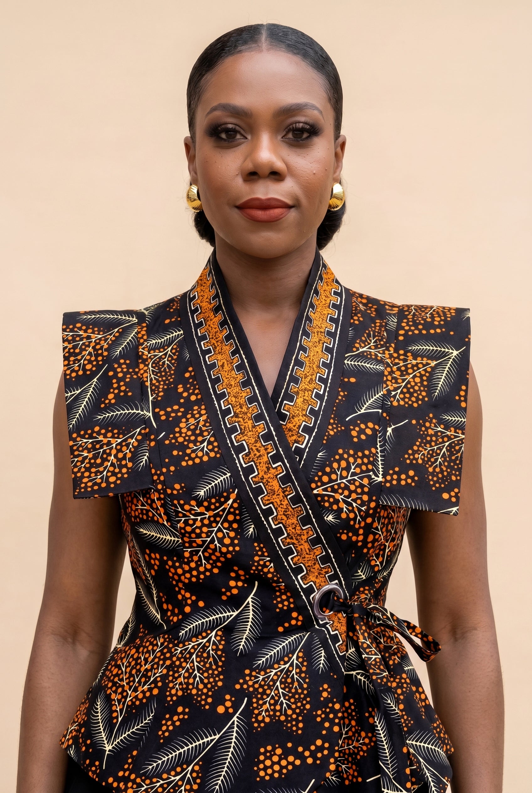 Oriva Wrap Sleeveless Jacket