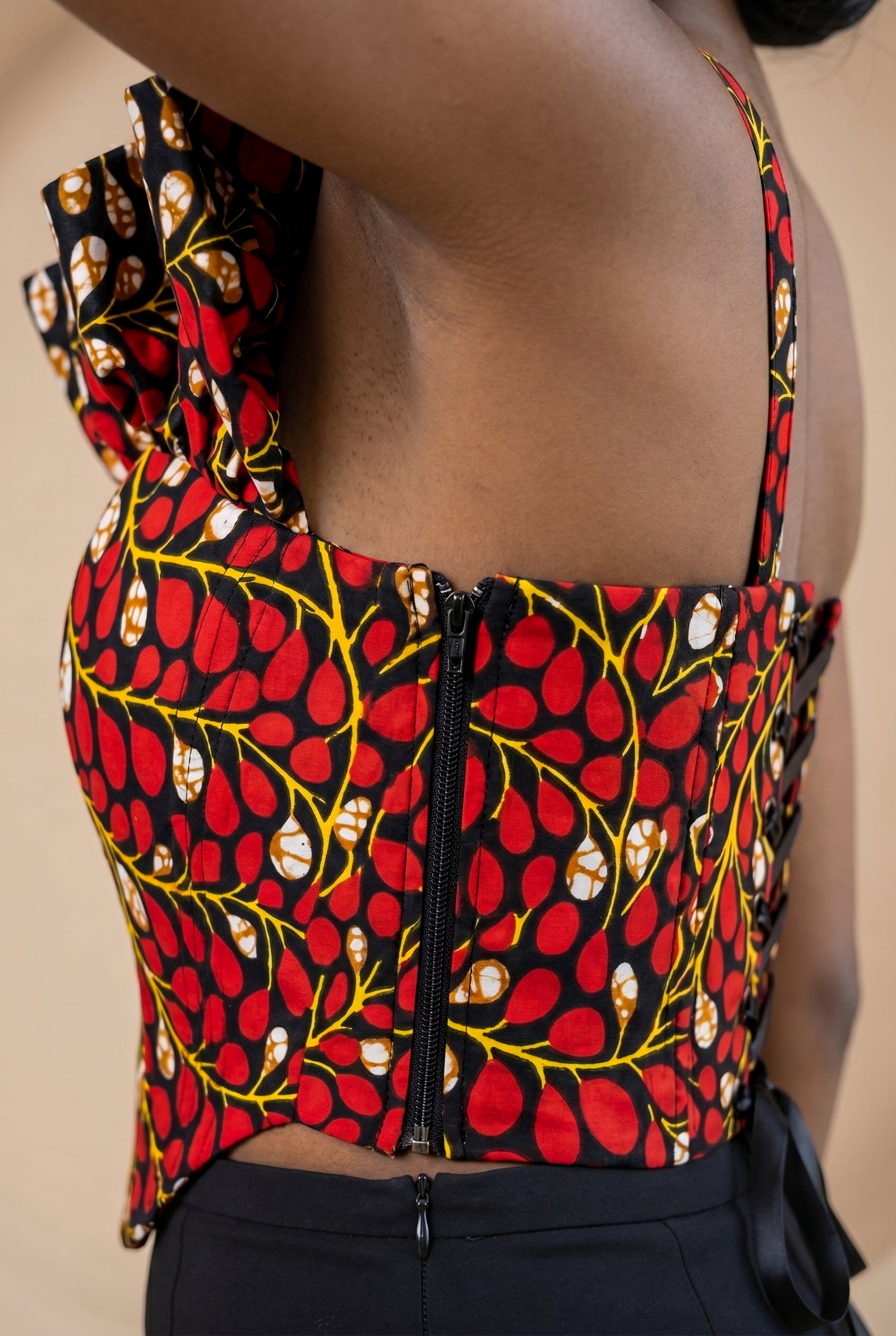 Ariselle Ruffle Corset Top