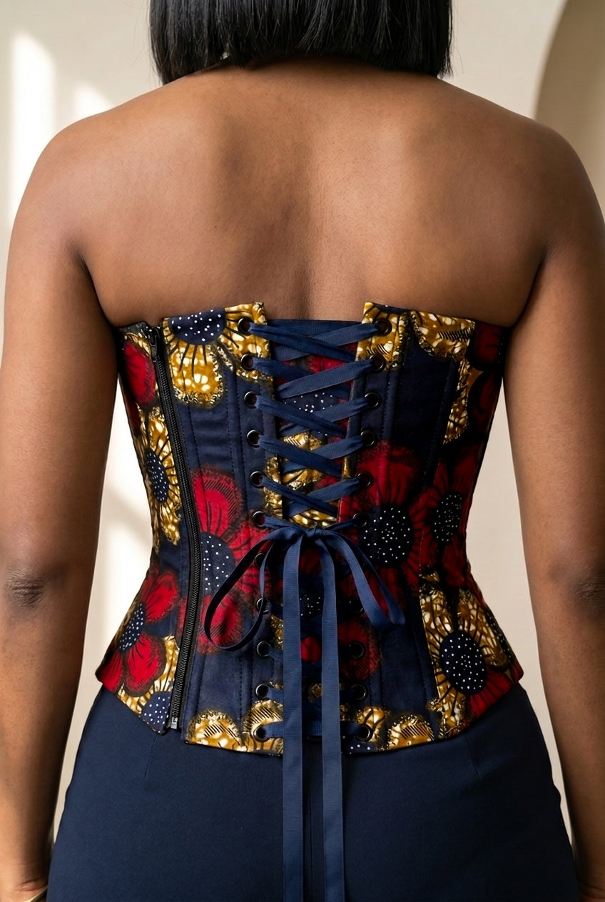 Zivara Structured Printed Corset