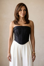 Black Jacquard  Corset