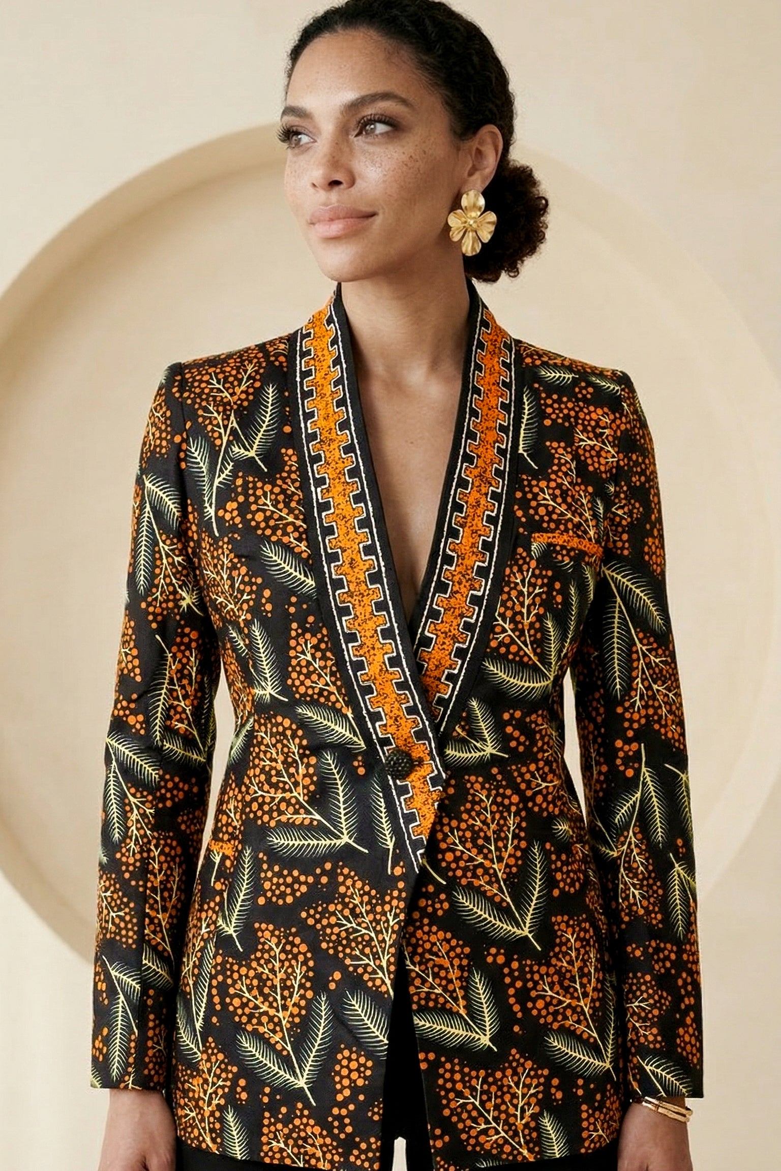 Oriva Print Tailored Blazer