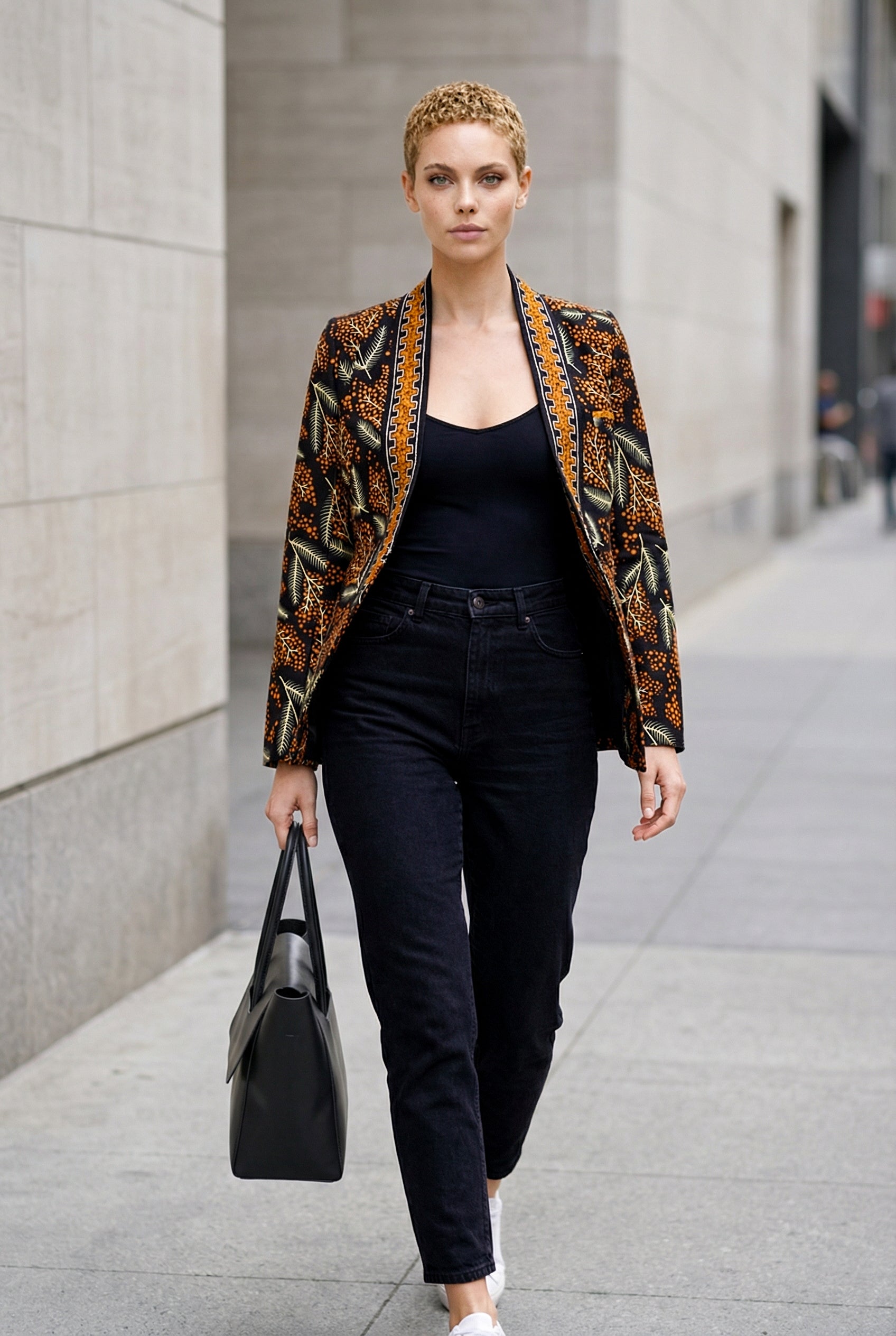 Oriva Print Tailored Blazer
