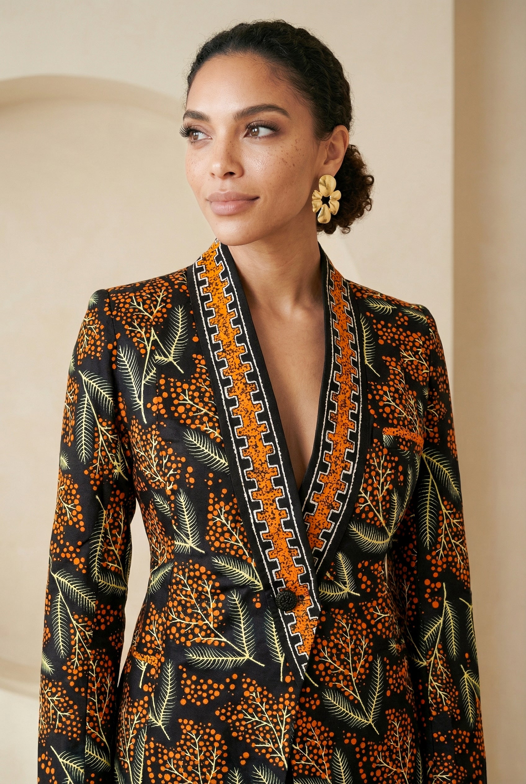Oriva Print Tailored Blazer