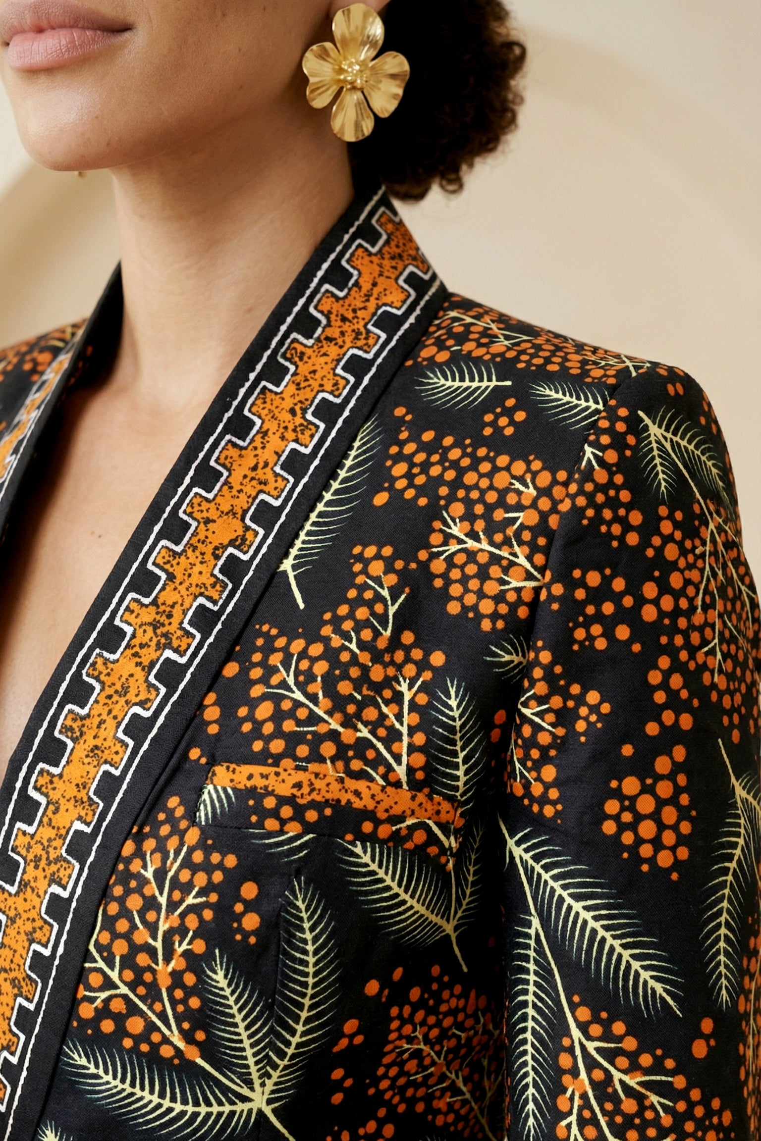 Oriva Print Tailored Blazer