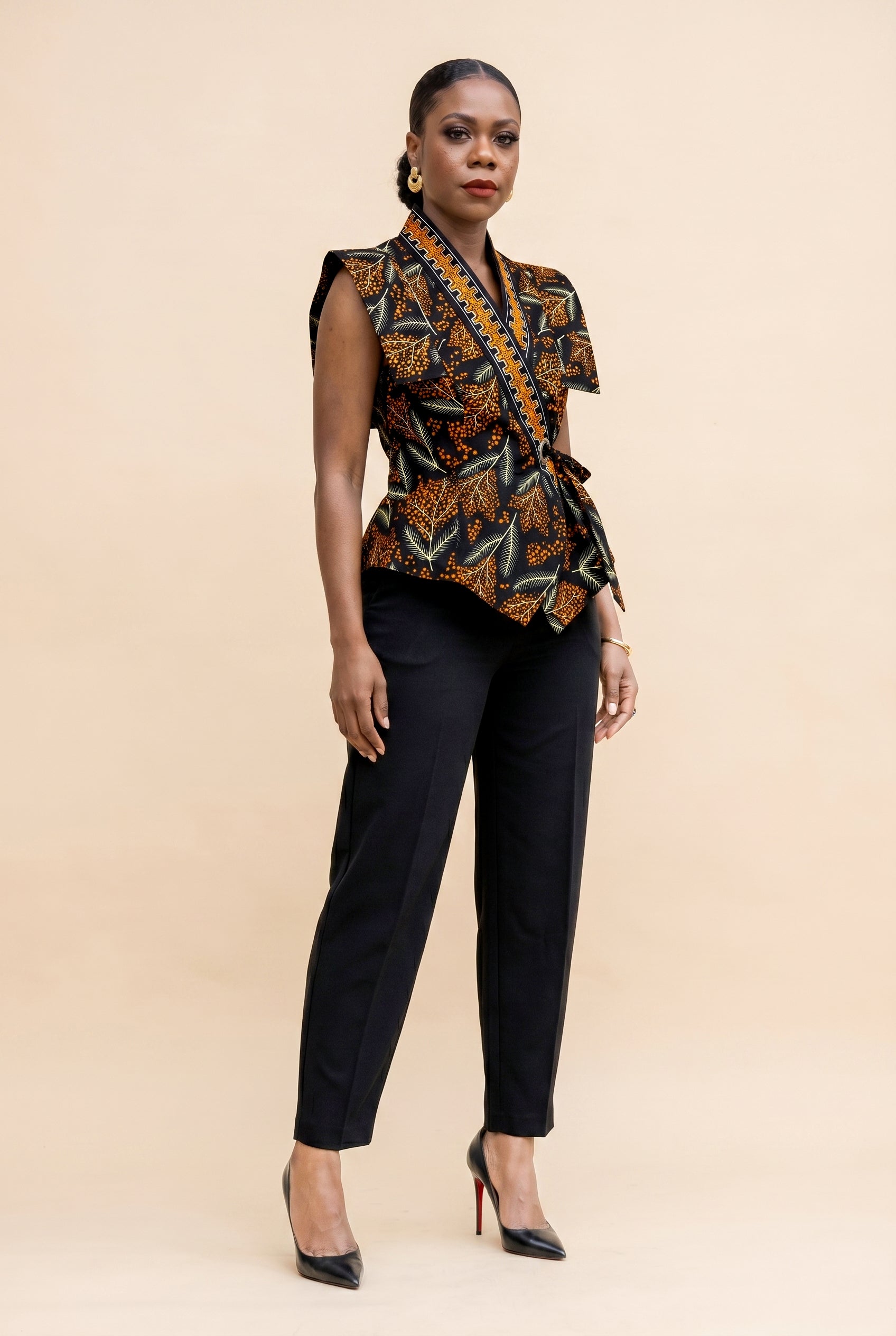 Oriva Wrap Sleeveless Jacket