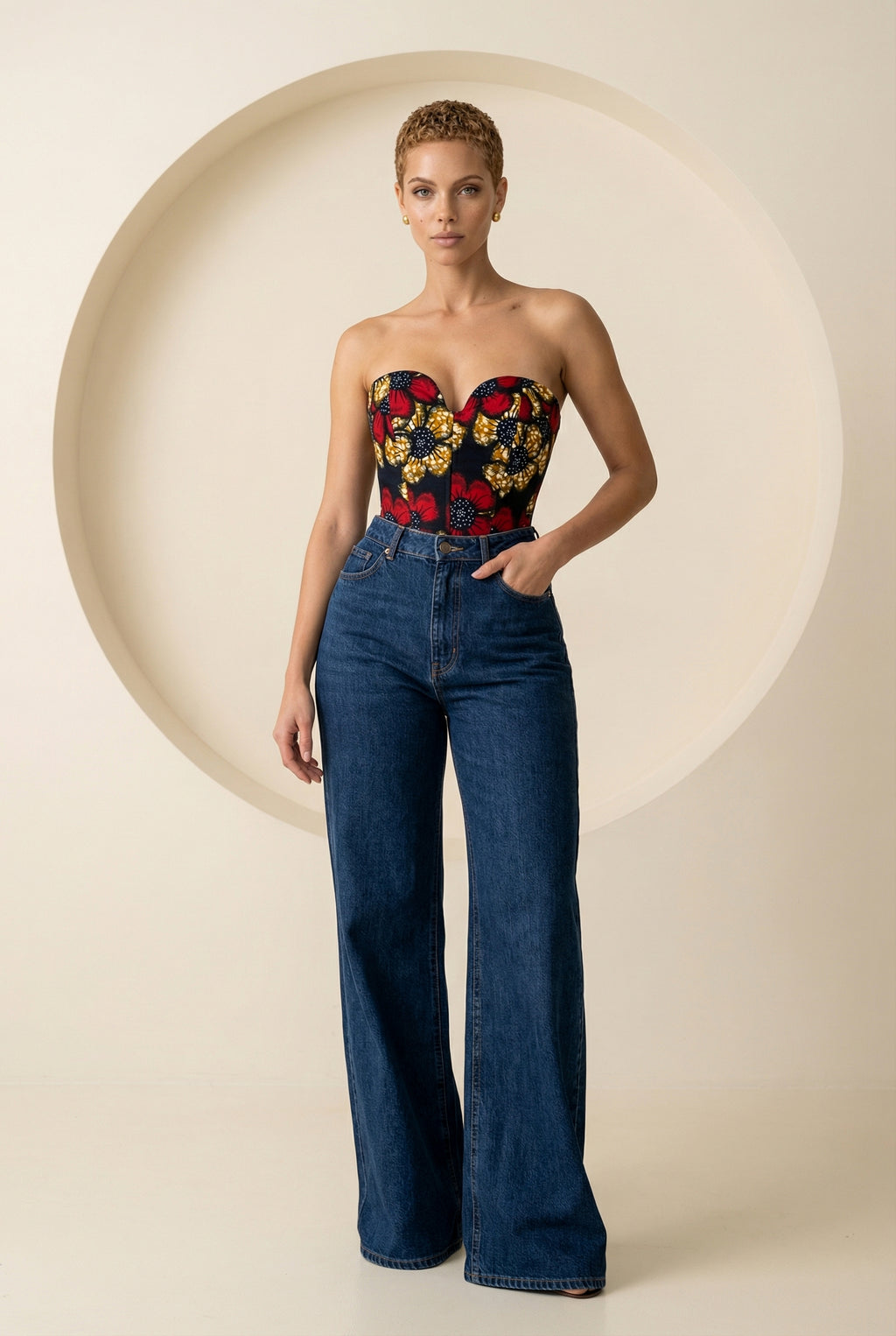 Zivara Strapless Corset Top