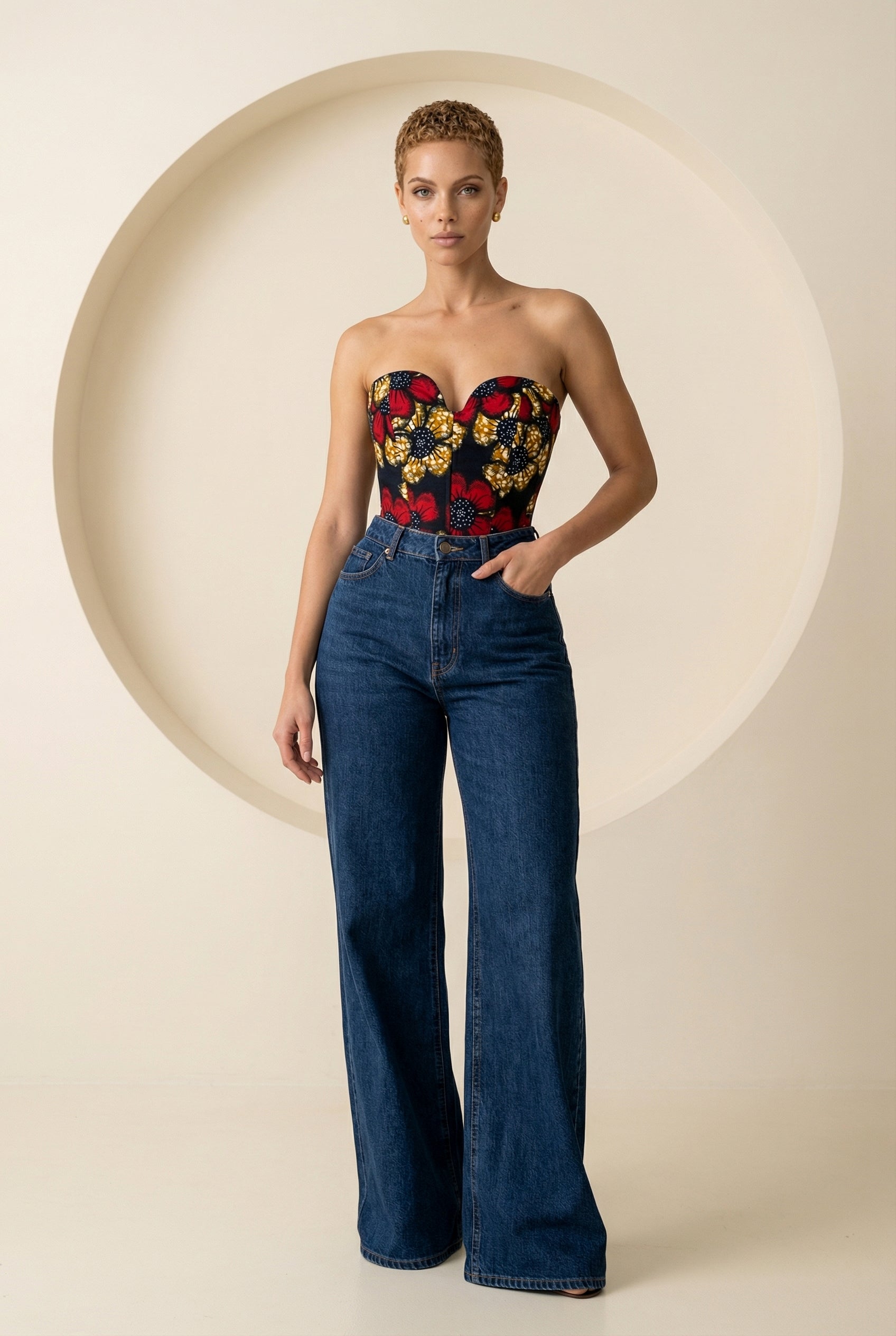 Zivara Strapless Corset Top