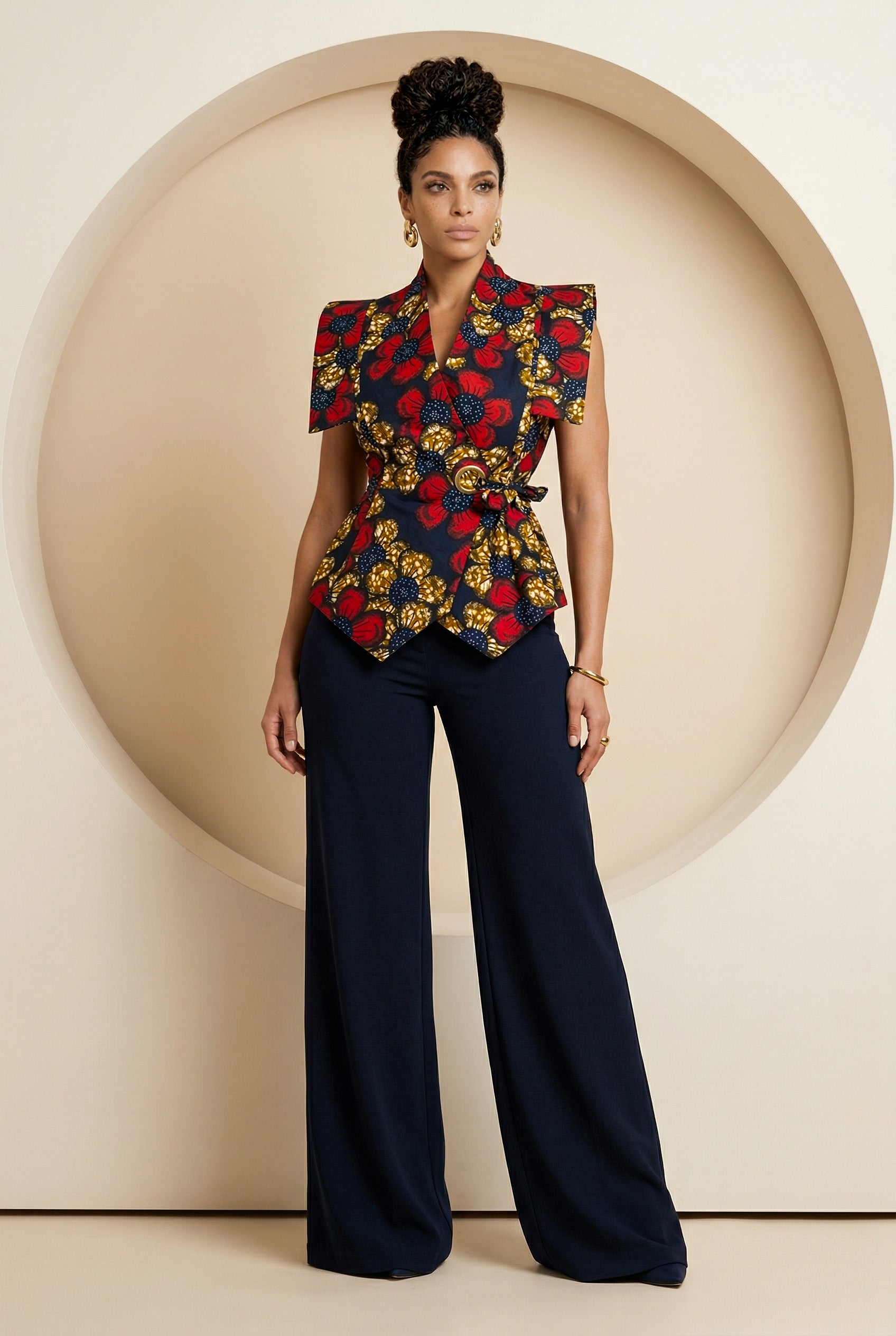 Zivara Wrap Sleeveless Jacket
