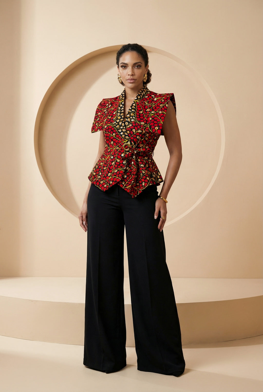 Ariselle Wrap Sleeveless Jacket