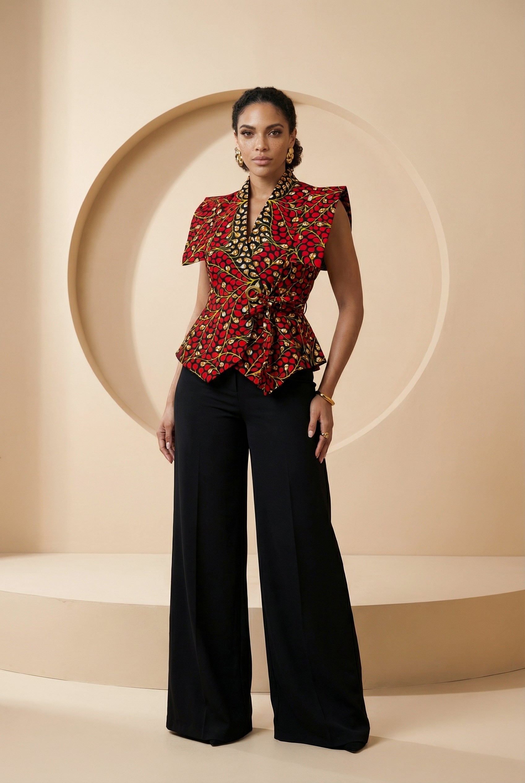 Ariselle Wrap Sleeveless Jacket