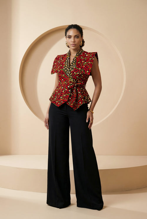 Ariselle Wrap Sleeveless Jacket