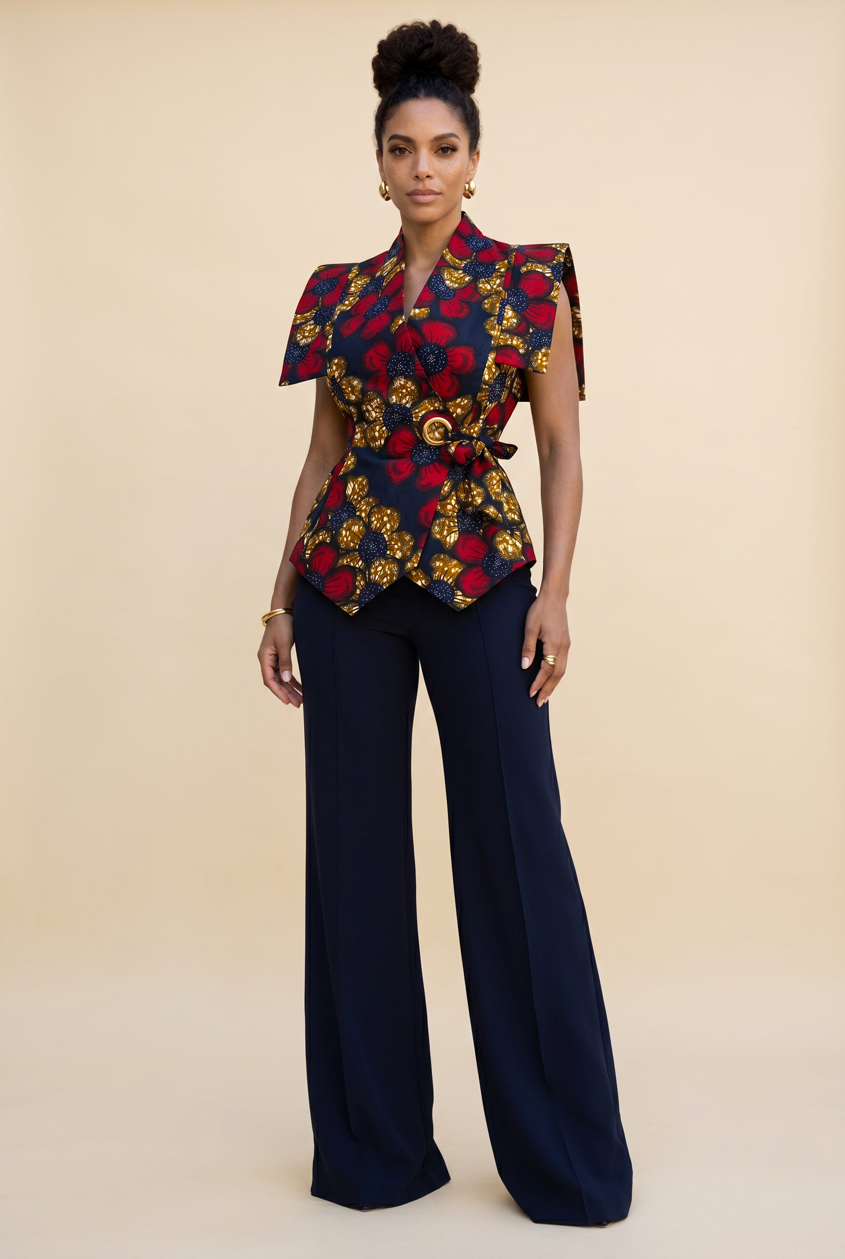 Zivara Wrap Sleeveless Jacket