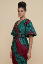 Ellmira Fringe Detail Midi Dress