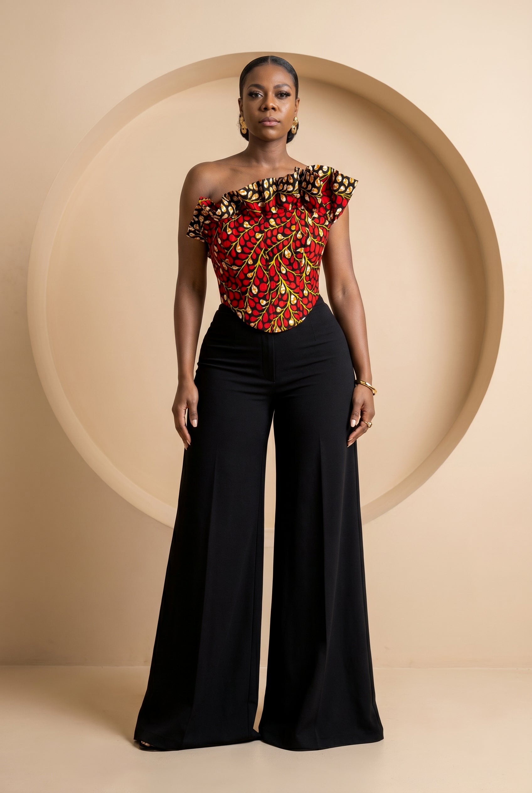 Ariselle Ruffle Corset Top