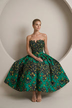 Ximora Strapless Midi Dress