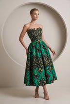 Ximora Strapless Midi Dress
