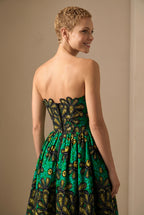 Ximora Strapless Midi Dress