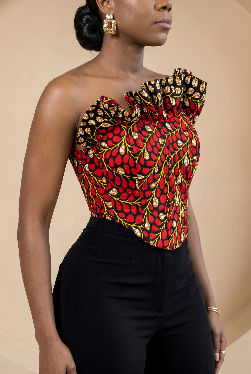 Ariselle Ruffle Corset Top