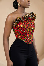 Ariselle Ruffle Corset Top