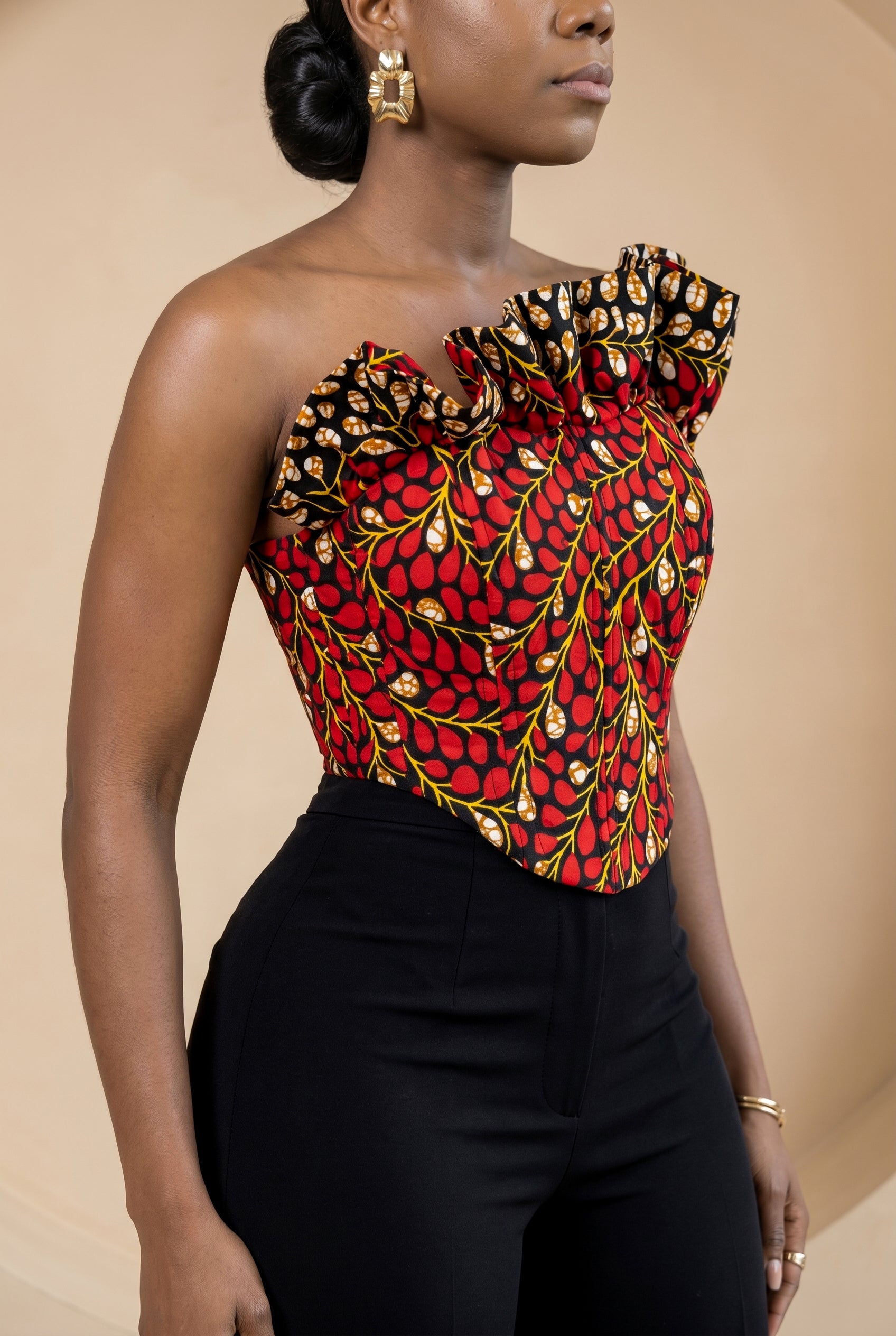 Ariselle Ruffle Corset Top