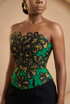 Ximora Strapless Corset Top