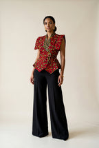 Ariselle Wrap Sleeveless Jacket