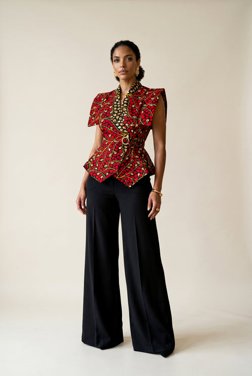 Ariselle Wrap Sleeveless Jacket
